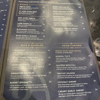 Blue Sunday Bar & Grill - Menu - Sushi Bars Near Me - Laurel, Maryland