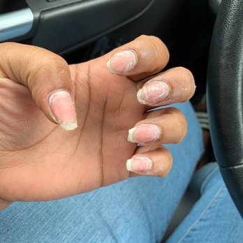 Ombre Nail Bar - How I ended up leaving! Never experienced anything like this in my life. I love my nails so much, I'm really heartbroken.... - Nail Salons Near Me - Charlotte, North Carolina Ombre Nail Bar - How I ended up leaving! Never experienced anything like this in my life. I love my nails so much, I'm really heartbroken.... - Nail Salons Near Me - Charlotte, North Carolina