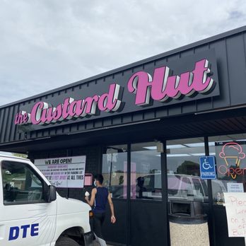 The Custard Hut - a man walking out of the door - Ice Cream & Frozen Yogurt Near Me - Dearborn Heights, Michigan The Custard Hut - a man walking out of the door - Ice Cream & Frozen Yogurt Near Me - Dearborn Heights, Michigan