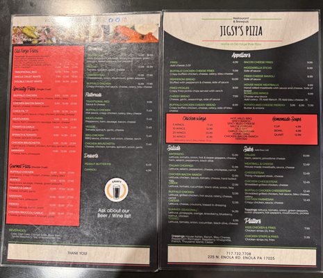 Menu photo 3 Jigsy's BrewPub & Restaurant Enola, PA Menu photo 3 Jigsy's BrewPub & Restaurant Enola, PA