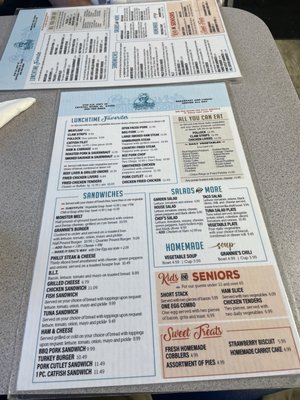 Menu photo 1 Grannie's Restaurant Crystal River, FL