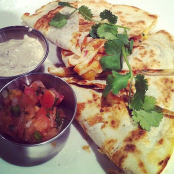Plums Cafe - BBQ Chicken Quesadilla - Breakfast & Brunch Near Me - Costa Mesa, California
