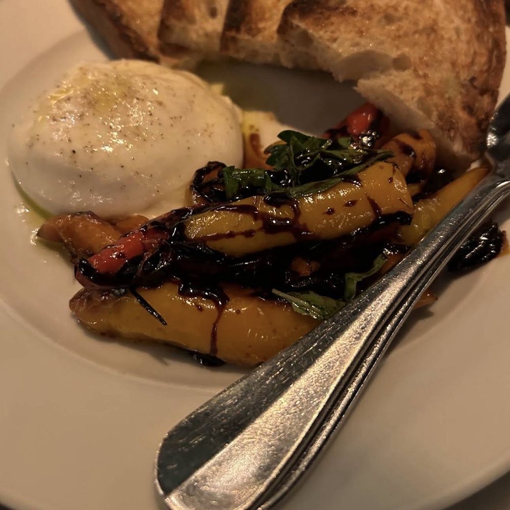 RH Rooftop Restaurant at RH Marin - Some vegetables and burrata cheese - American Near Me - Corte Madera, California RH Rooftop Restaurant at RH Marin - Some vegetables and burrata cheese - American Near Me - Corte Madera, California