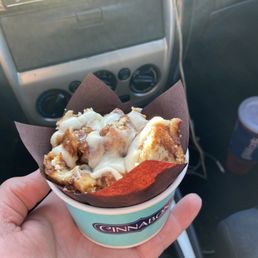 Got the Cinnabon Center of the Roll free with the App! Got the Cinnabon Center of the Roll free with the App!