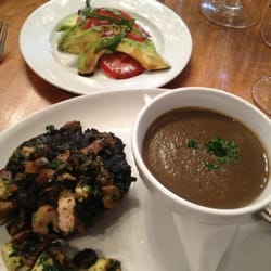 The Greyhound - Mushroom soup, mushrooms on a mushroom