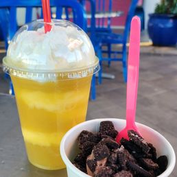 Dole Whip Float and a Small Chocolate Custard with Oreos ($10.37 with their 10% off NV locals discount) Dole Whip Float and a Small Chocolate Custard with Oreos ($10.37 with their 10% off NV locals discount)