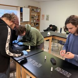 Trillium Academy - High school biology lab