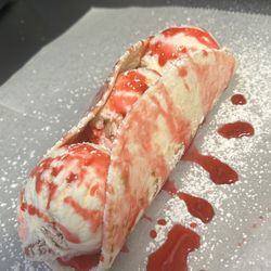 Strawberry Cheesecake Ice Cream Taco