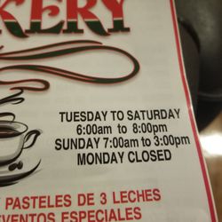 Veronica's Bakery - Closed Monday, beware
