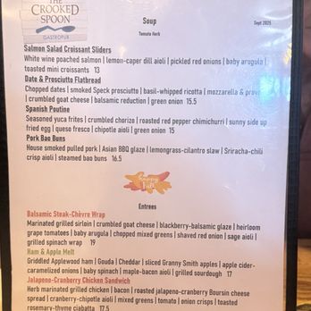 The Crooked Spoon Gastropub - Menu - Gastropubs Near Me - Clermont, Florida