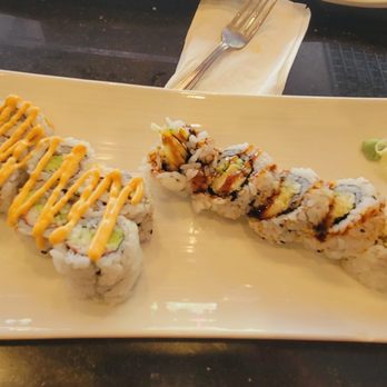 Taku Steakhouse - Spicey California Roll and Shrinp Tempura Roll - Japanese Near Me - Columbus, Indiana