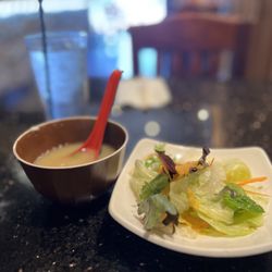 Miso - Miso soup and salad