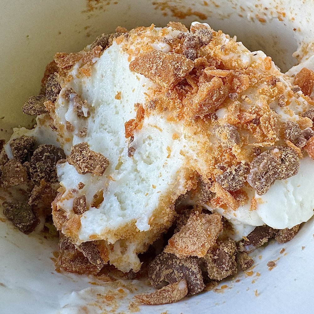 The Shack - Vanilla Bean Ice Cream with Reese's Peanut Butter Cups and Heath Bar crumbles. - Ice Cream & Frozen Yogurt Near Me - Larkspur, California The Shack - Vanilla Bean Ice Cream with Reese's Peanut Butter Cups and Heath Bar crumbles. - Ice Cream & Frozen Yogurt Near Me - Larkspur, California