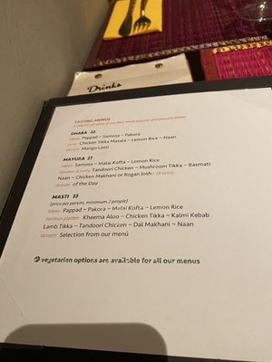 Menu photo 1 Mayura Barcelona, B Menu photo 1 Mayura Barcelona, B