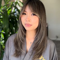 Em Hair Studio - Ashy color and layered haircut by @susan.aw