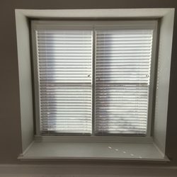 Blinds Etc - One of many different size window blinds and valances that Bruce installed.