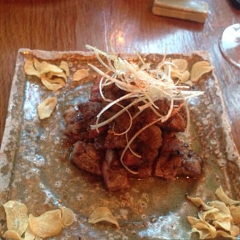Zuma - Rib eye w garlic chips - Japanese Near Me - Miami, Florida Zuma - Rib eye w garlic chips - Japanese Near Me - Miami, Florida