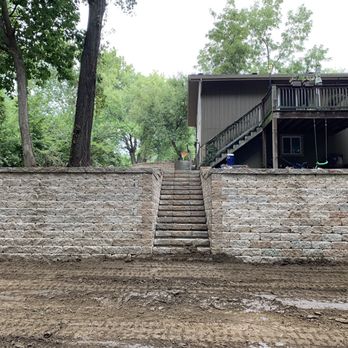 Over The Field Landscaping - Almost 1000 sq ft retaining wall with walkway - Landscaping Near Me Over The Field Landscaping - Almost 1000 sq ft retaining wall with walkway - Landscaping Near Me