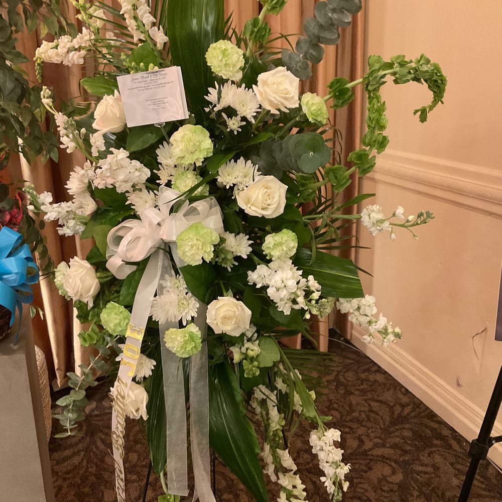 James Flower & Gift Shoppe - Sentiment of serenity delivered for my brothers funeral - Florists Near Me - Pittsburgh, Pennsylvania