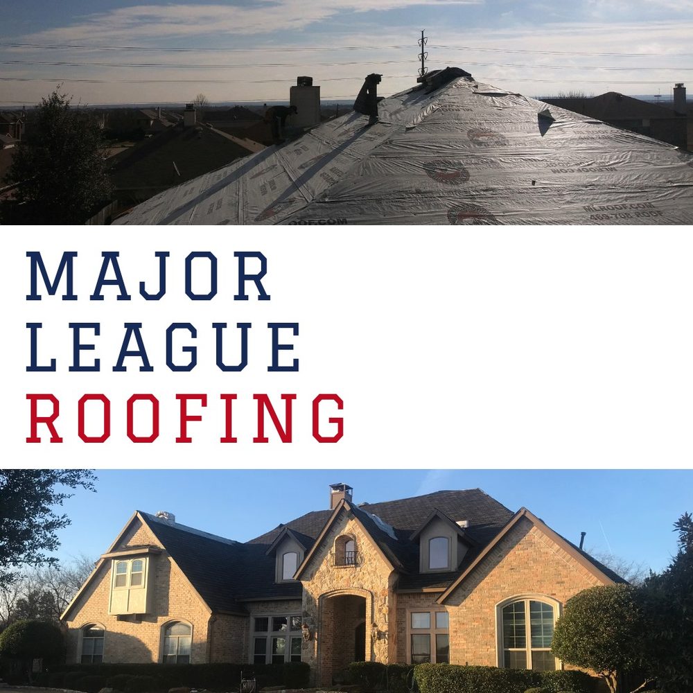 Slide of Major League Roofing
