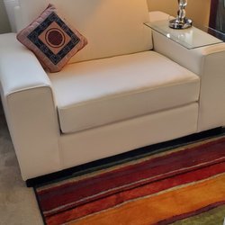 Rob's Furniture - Custom-made chair and half faux leather
