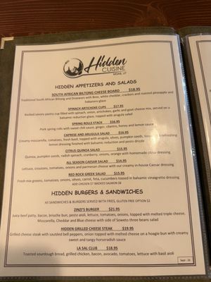 Menu photo 1 Hidden Cuisine Moab, UT