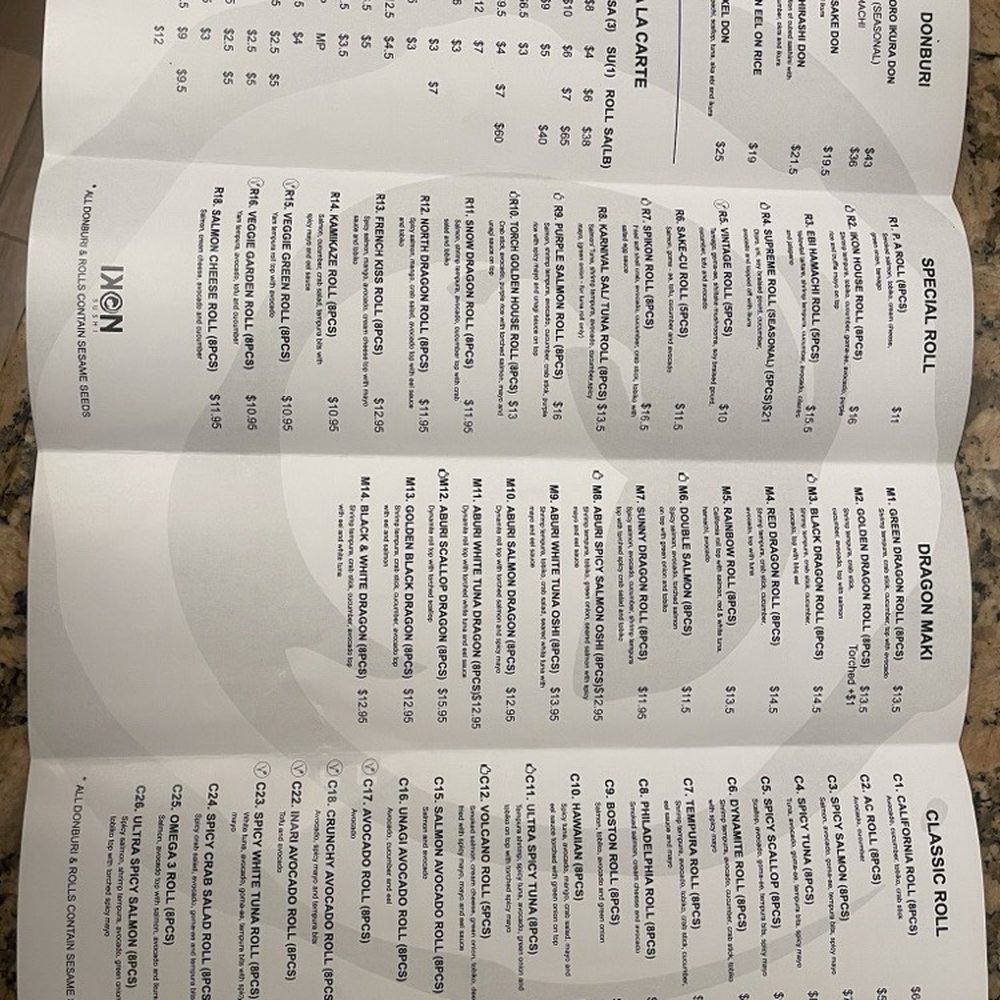IKON Sushi Bar & Lounge - Menu as of Aug 2025 - Bars Near Me - Markham, Ontario IKON Sushi Bar & Lounge - Menu as of Aug 2025 - Bars Near Me - Markham, Ontario