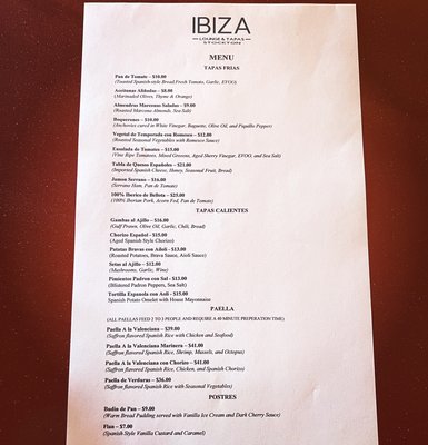 Menu photo 8 Ibiza Lounge & Tapas Stockton, CA
