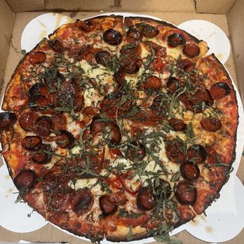 LaSorted's - GF "spicy but oh so sweet " added basil 10/10 - Pizza Near Me - Los Angeles, California