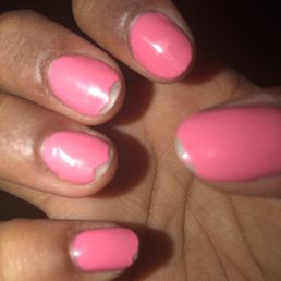 Two days later. They actually started chipping ONE day after I got it done. Two days later. They actually started chipping ONE day after I got it done.