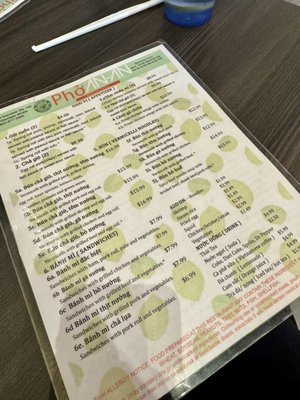 Menu photo 1 Pho Anan Glendale, AZ