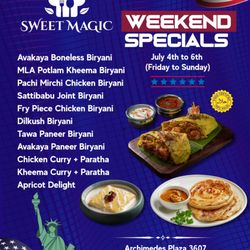 Sweet Magic Indo-Chinese Restaurant - Weekend Specials are here!  Enjoy spicy biryanis, rich curries & sweet treats all weekend long at Sweet Magic!