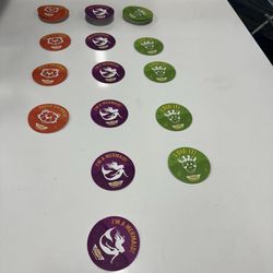 Stickers for kids to pick from at the end of the swim quarter