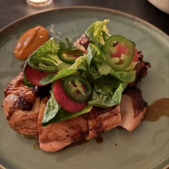 Crown Shy - Roasted Grilled Citrus-Marinated Chicken, Hot Sauce - New American Near Me - New York, New York