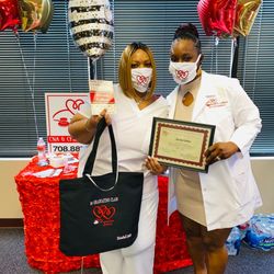 Hearts 2 Heal CNA  & CPR Training - This is a pic of the owner/Founder/CEO Nurse Monica Long and I at our graduation!  I love her so much!