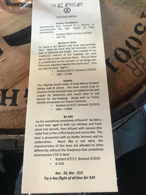 Menu photo 3 The Ale Apothecary Bend, OR