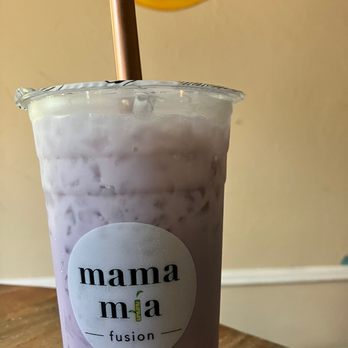 Mama Mia Fusion - Taro Milk Tea 25% Sugar. ~L. - Bubble Tea Near Me - San Antonio, Texas Mama Mia Fusion - Taro Milk Tea 25% Sugar. ~L. - Bubble Tea Near Me - San Antonio, Texas