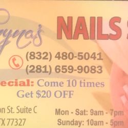 Kanynas Nail Spa - There are 2 locations. This one 1503 E Houston