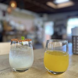 Drinky drinks: Michelada and a Mimosa