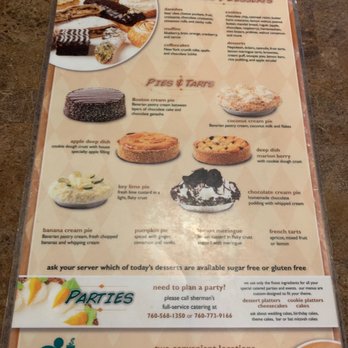 Sherman's Deli & Bakery - Desserts - Bakeries Near Me - Palm Desert, California Sherman's Deli & Bakery - Desserts - Bakeries Near Me - Palm Desert, California