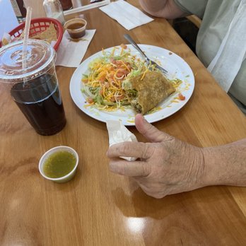 Mendoza's Mexican Food - This woman was enjoying her meal, and putting it away, - Mexican Near Me - Escondido, California Mendoza's Mexican Food - This woman was enjoying her meal, and putting it away, - Mexican Near Me - Escondido, California