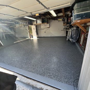 Epoxy Flooring - Completely finished but still a slightly tacky - Flooring Near Me