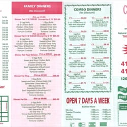 Cantonese Gourmet - Menu