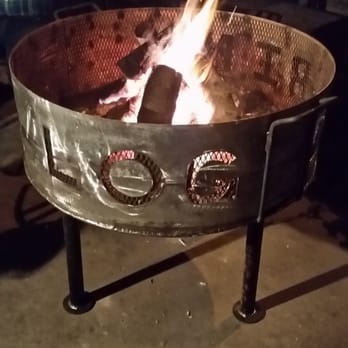 Log Cabin - The new fire pit will definitely keep you warm! - Bars Near Me - Turlock, California
