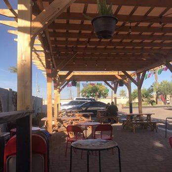 Taco Rojos - Very pleasant covered patio eating - Food Trucks Near Me - Glendale, Arizona Taco Rojos - Very pleasant covered patio eating - Food Trucks Near Me - Glendale, Arizona