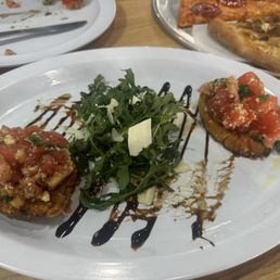 Bruschetta. We already ate 2! Garlicy and delicious!
