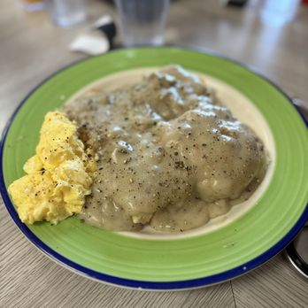 Lunch Box - Biscuits and gravy and scrambled eggs - Breakfast & Brunch Near Me - Bellaire, Michigan Lunch Box - Biscuits and gravy and scrambled eggs - Breakfast & Brunch Near Me - Bellaire, Michigan