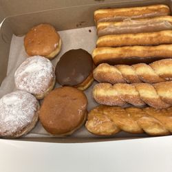 Kennys Donuts - Twist and cream filled donuts