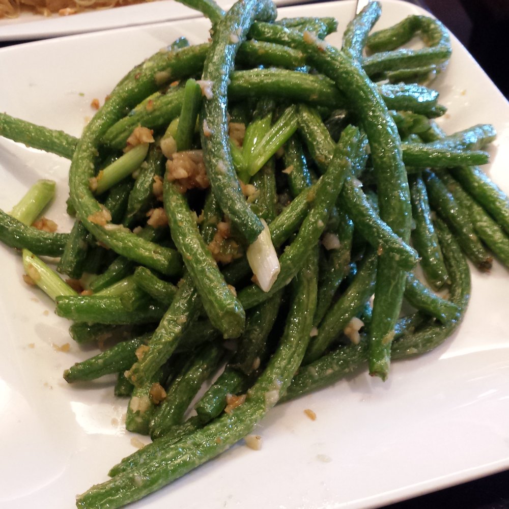 Facing East - sauteed garlic green beans with red chilis and shallots ($9) - Chinese Near Me - Bellevue, Washington Facing East - sauteed garlic green beans with red chilis and shallots ($9) - Chinese Near Me - Bellevue, Washington