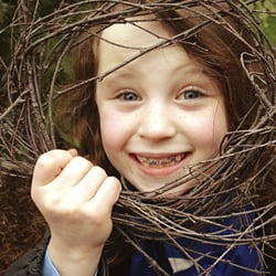 Whole Earth Nature School - You don't need to buy anything to have fun outside! Creativity abounds.